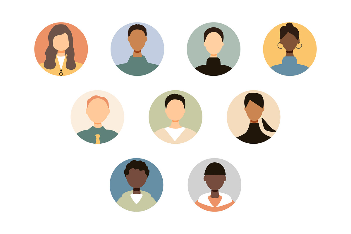 33 people avatars, a Person Illustration by Stafeeva (Photo 4 of 4)