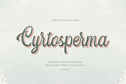 Cyrtosperma, a Script Font by ilhamtaro (Thumbnail 1 of 10)