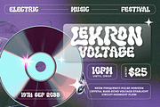 Oleho Senthor - Y2K Liquid Font, a Font by twinstd (Thumbnail 6 of 9)