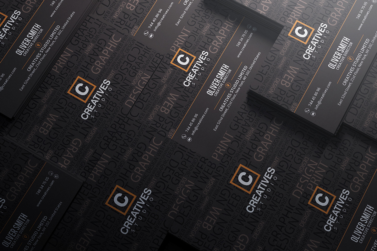 Typography Business Card, a Business Card Template by Marvel (Photo 2 of 4)
