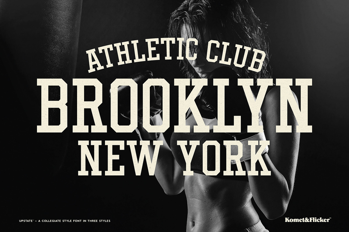 UPSTATE - A Collegiate Style Font, a Slab Serif Font by Komet & Flicker (Photo 8 of 15)
