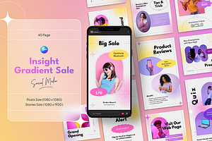 Insight Gradient Sale Canva Template