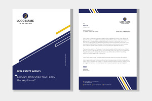 Letterhead Design Layout, a Stationery Template by SouravDesign