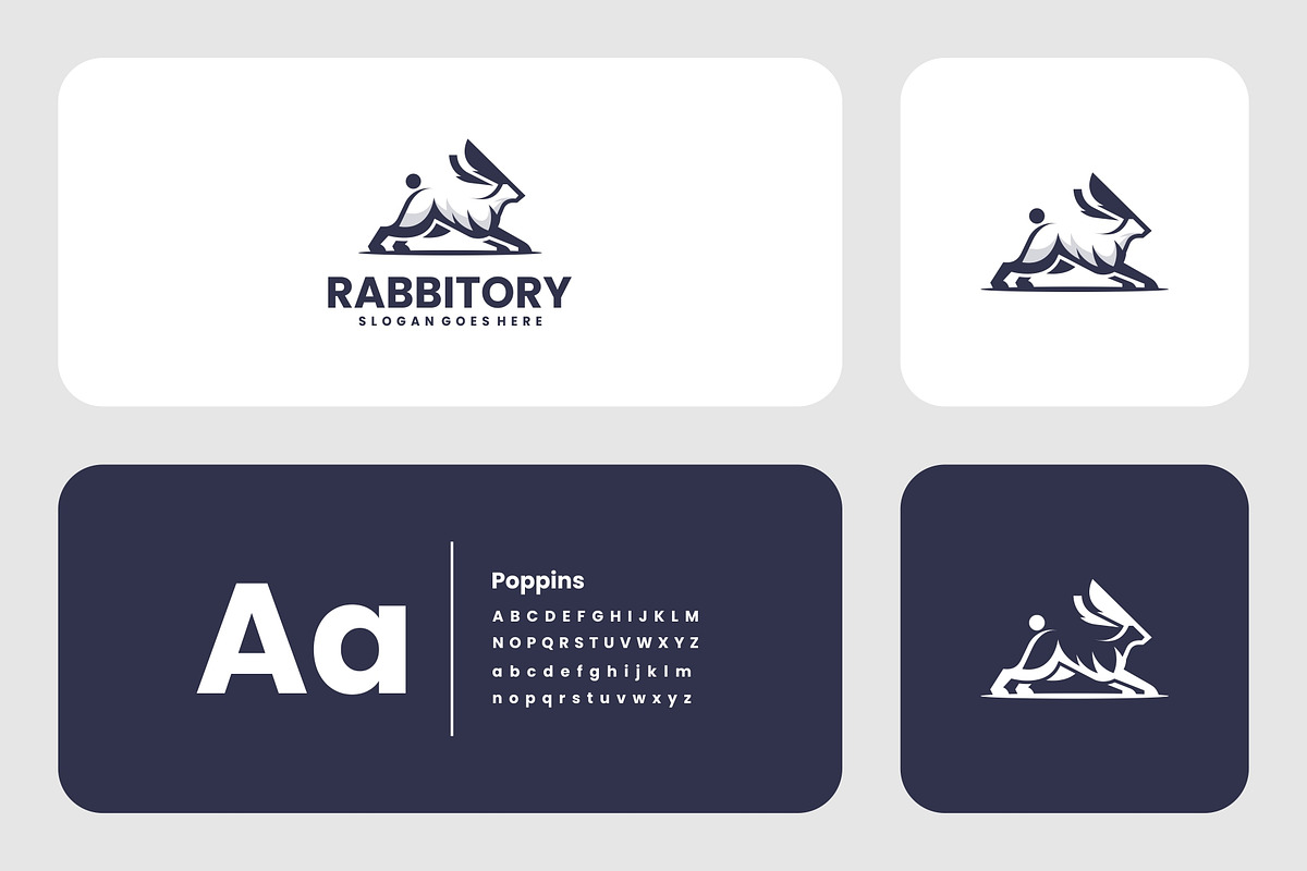 Monoline Rabbit Logo Design, a Branding & Logo Template by Artnivora.Std (Photo 2 of 4)