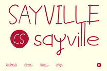 CS Sayville – Handwriting Font