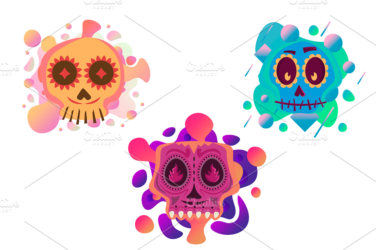 Skulls Vector Illustration, a Healthcare Illustration by Noires (Photo 7 of 7)