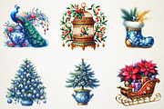 Christmas Chinoiserie Sublimation PN, an Illustration by RobertsArt (Thumbnail 6 of 7)