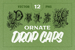 Vintage Ornate Drop Caps