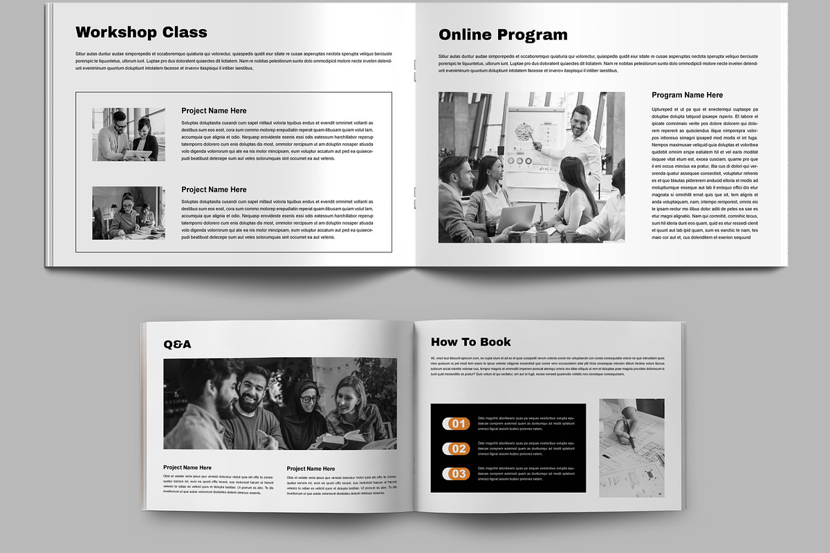 Conference Agenda Design Template, a Brochure Template by MightyDesign (Photo 3 of 8)