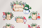 Christmas snowmen & gnomes, an Illustration by Jeanna Draw (Thumbnail 4 of 17)