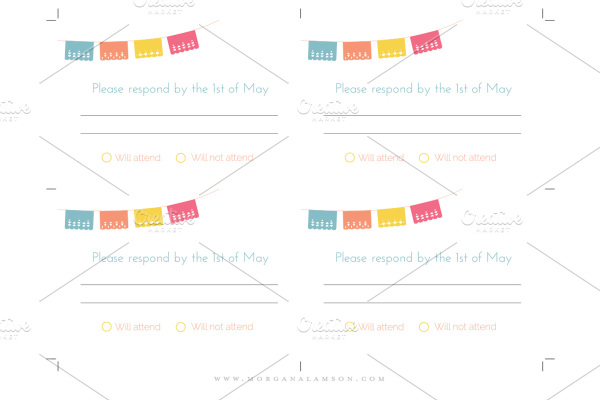 Fiesta Wedding Invitation Suite, an Invitation Template by MoLa (Photo 5 of 5)