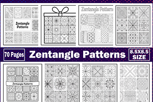 Zentangle Patterns Adults Coloring