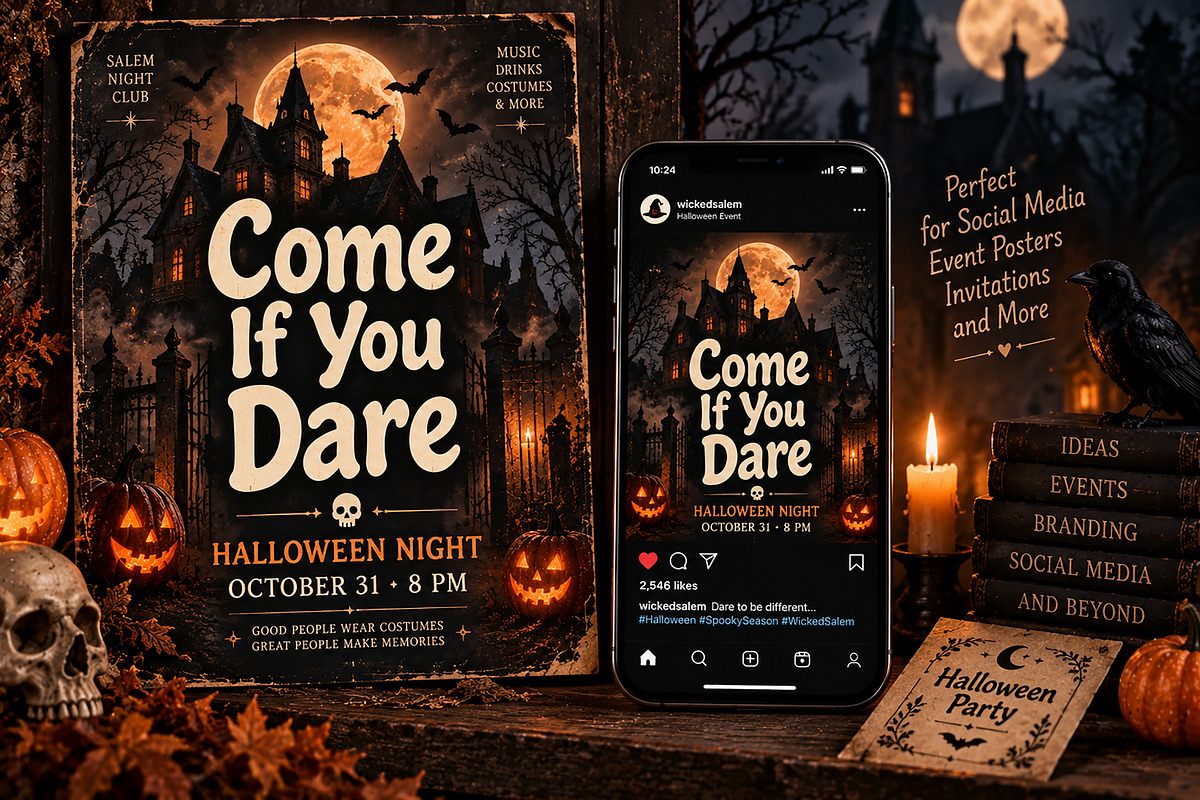 Wicked Salem — Spooky Halloween Font, a Blackletter Font by Wow Magic (Photo 6 of 6)