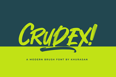 Crudex, a Script Font by khurasan