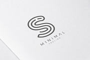 Minimal Line Initial Letter S Logo, an Education Illustration by Woo Graphics (Thumbnail 2 of 2)