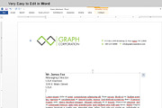 Letterhead, a Stationery Template by asimalikhan555 (Thumbnail 3 of 4)