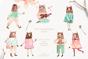 Lovely Bears, an Animal Illustration by svetsum (Thumbnail 2 of 9)