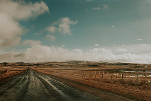 Photo of road and sky
