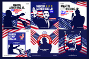 MLK Day Celebration Instagram Post, a Social Media Template by RamStudio2 (Thumbnail 1 of 4)