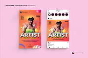 Artist Flyer Template, a Social Media Template by Plan B (Thumbnail 2 of 3)