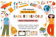 Back to school illustrations, an Education Illustration by WinWinFolly (Thumbnail 1 of 8)