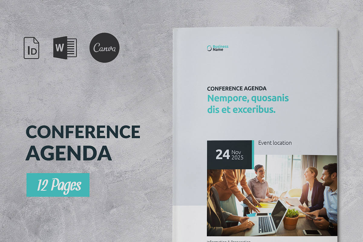 Conference Program Brochure, a Brochure Template by Sabin (Photo 1 of 7)