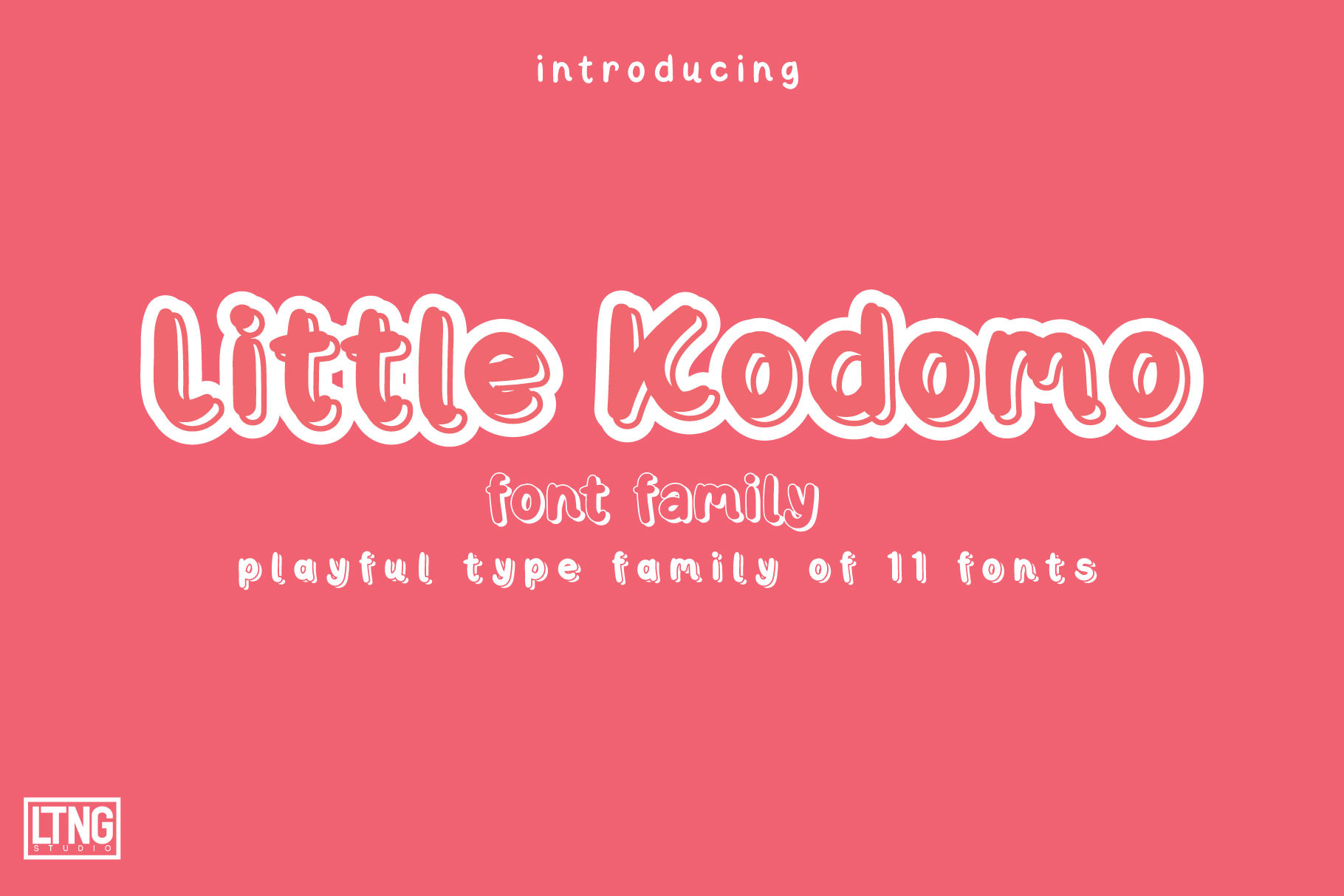 Little Kodomo Playful type family, a Font by LTNG STUDIO
