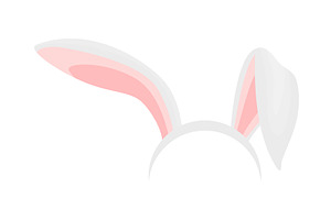 Rabbit ears realistic vector, an Object Illustration by the8monkey