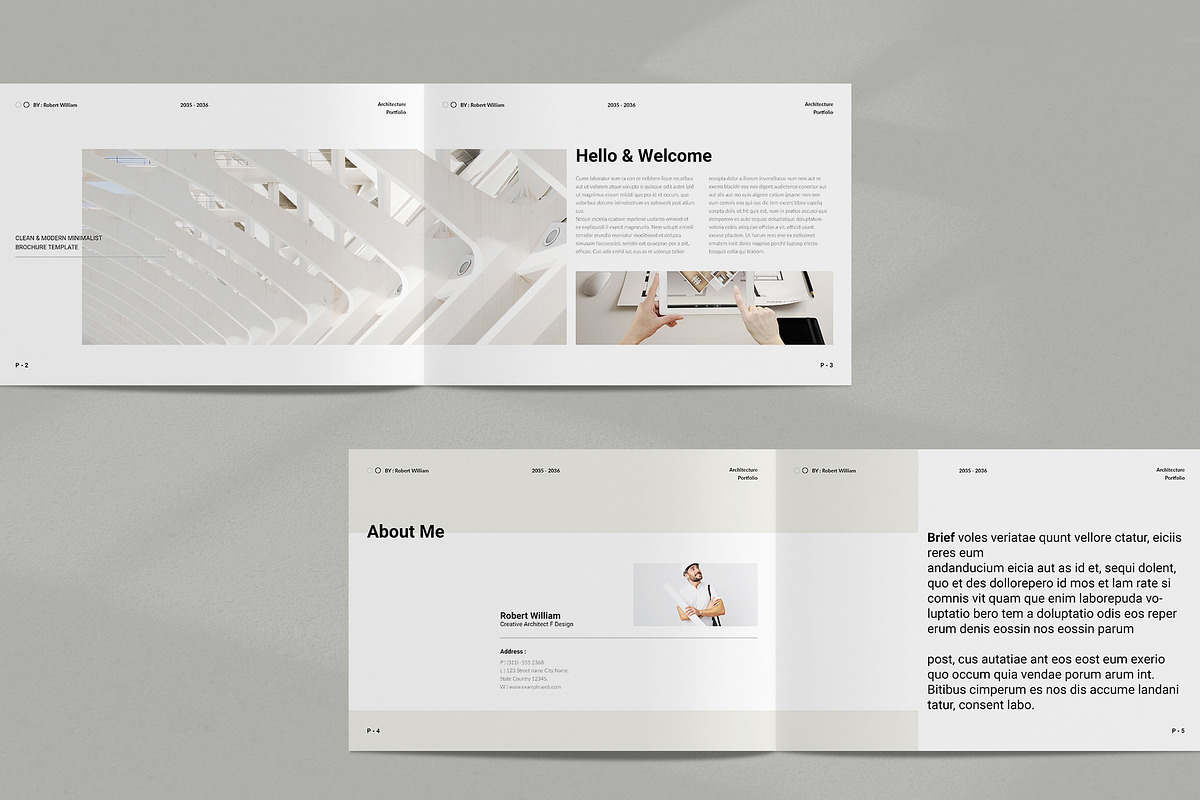 Architecture Portfolio Template, a Brochure Template by NorthPeak (Photo 3 of 17)