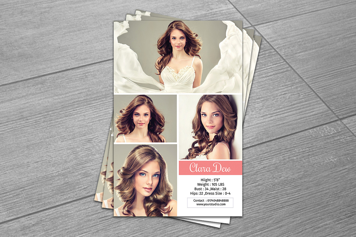 Modeling Comp Card Template-V247, a Flyer Template by Template Shop (Photo 3 of 3)