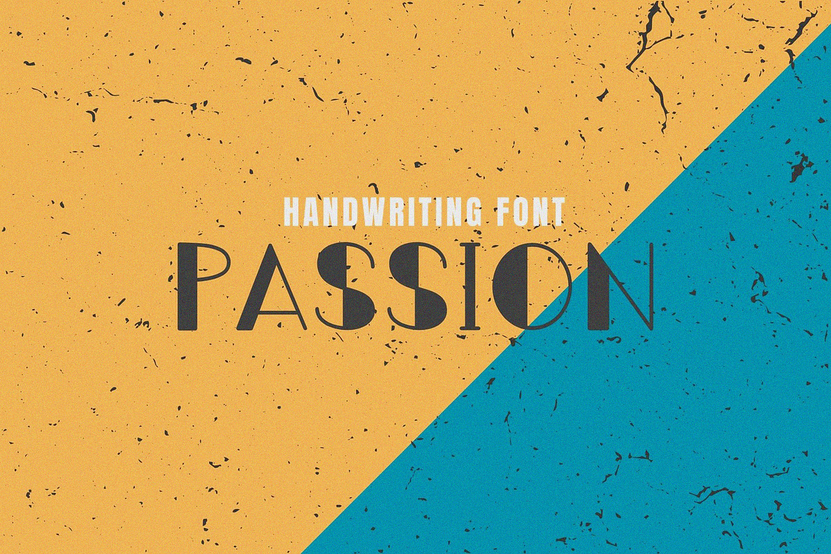 Passion Handwriting Font, a Handwritten Font by Ruddean2109 (Photo 1 of 10)