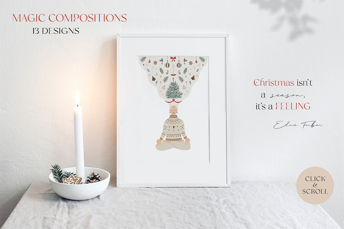 Christmas nature collection, a Seasonal Illustration by Alisovna (Photo 7 of 13)