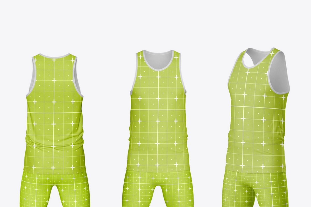 Mens Sprint Kit Mockup, a Product Mockup by OneVectorStock (Photo 3 of 3)