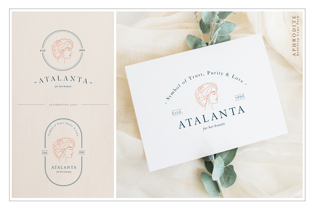 Aphrodite Branding Logos, a Branding & Logo Template by SNIPESCIENTIST (Photo 6 of 32)