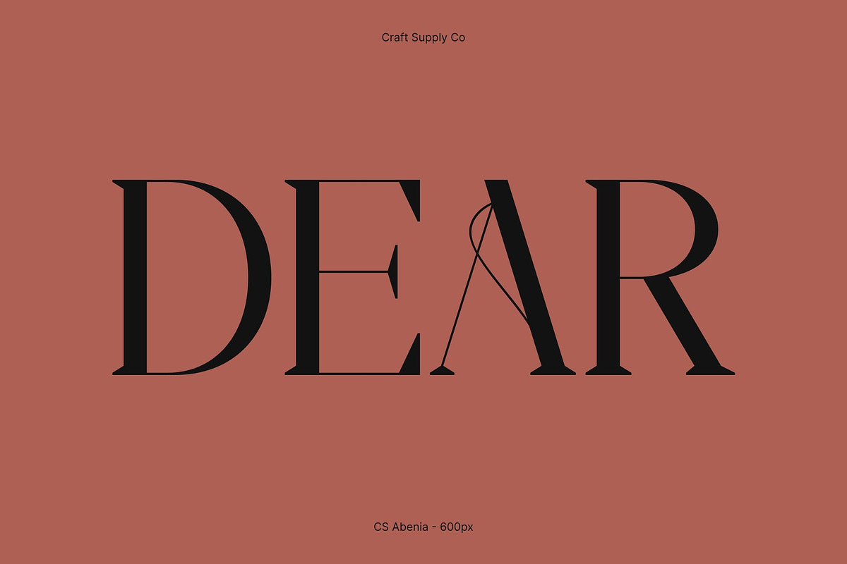 CS Abenia – Elegant Serif Font, a Serif Font by Craft Supply Co. (Photo 2 of 8)