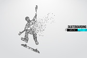 Silhouettes of a skateboarder, a Person Illustration by Matrosovv (Thumbnail 2 of 4)