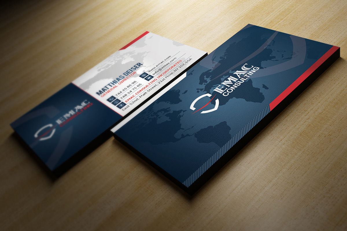 Corporate Business Card, a Business Card Template by Marvel (Photo 2 of 3)