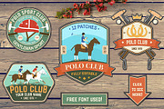 Polo Club Patches, a Branding & Logo Template by sivVector (Thumbnail 1 of 2)