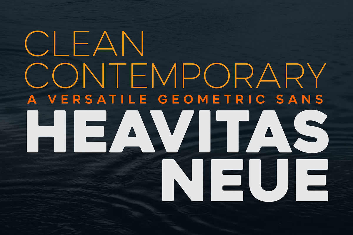 Heavitas Neue Font family, a Sans Serif Font by Graphite_Studios (Photo 1 of 9)