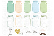 Mason jar Clipart, an Illustration by SA ClipArt (Thumbnail 3 of 3)