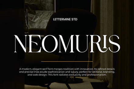 Neomuris - Modern Serif, a Serif Font by Lettermine
