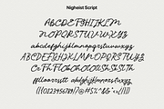 Nigheist - Monoline Script, a Font by Haps Space (Thumbnail 10 of 13)