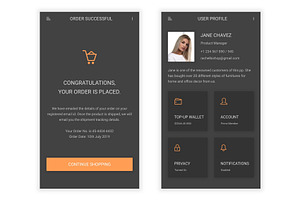 Furniture Store & Ecommerce Psd App