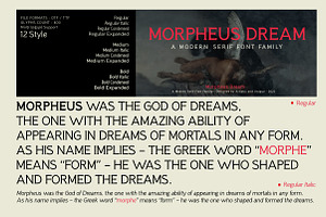 Morpheus Dream - Serif Font Family