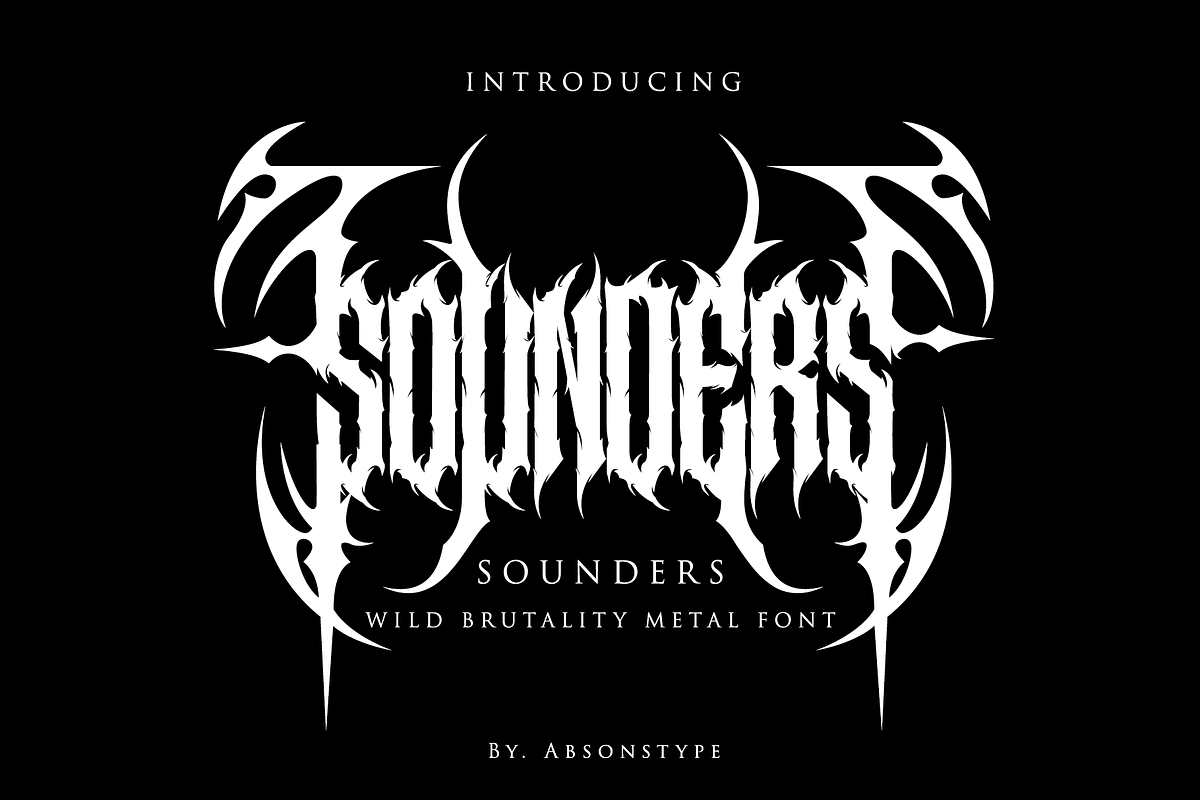 Sounders - Blackletter, a Blackletter Font by Absonstype (Photo 1 of 9)
