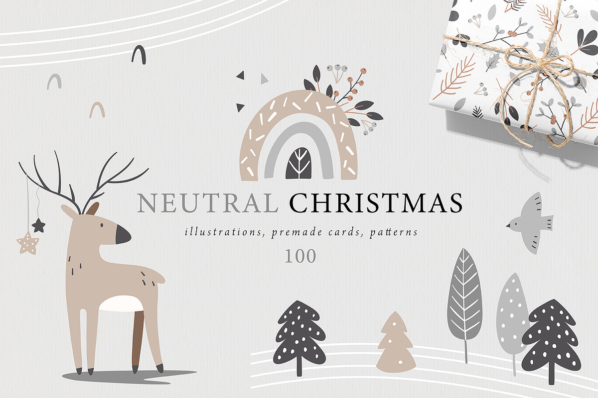 Neutral Christmas, an Animal Illustration by svetsum (Photo 1 of 9)