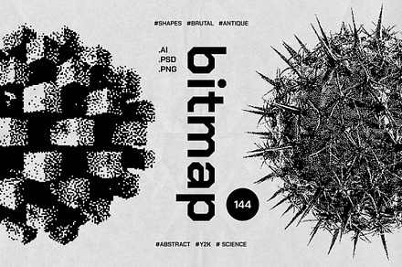 Dithering Bitmap Vector Shapes, an Object Graphic by pixelbuddha.net