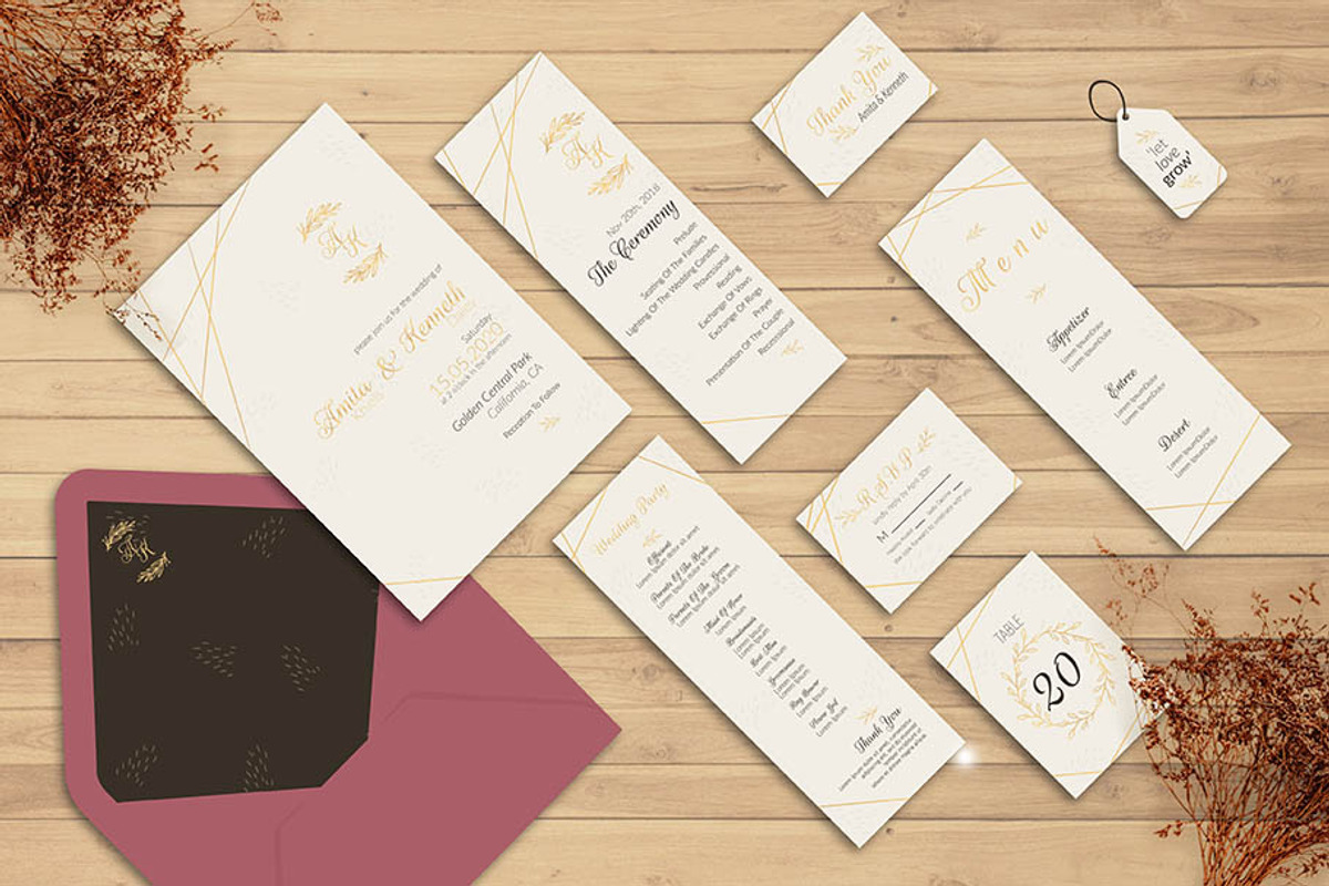 Simply Elegant Wedding Invitation, an Invitation Template by Lyllopop (Photo 4 of 4)