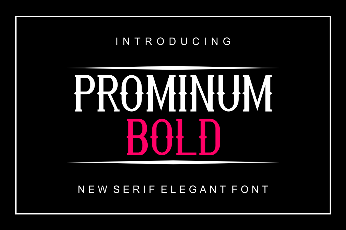 Prominum Bold Font, a Serif Font by brahamb_design (Photo 5 of 5)