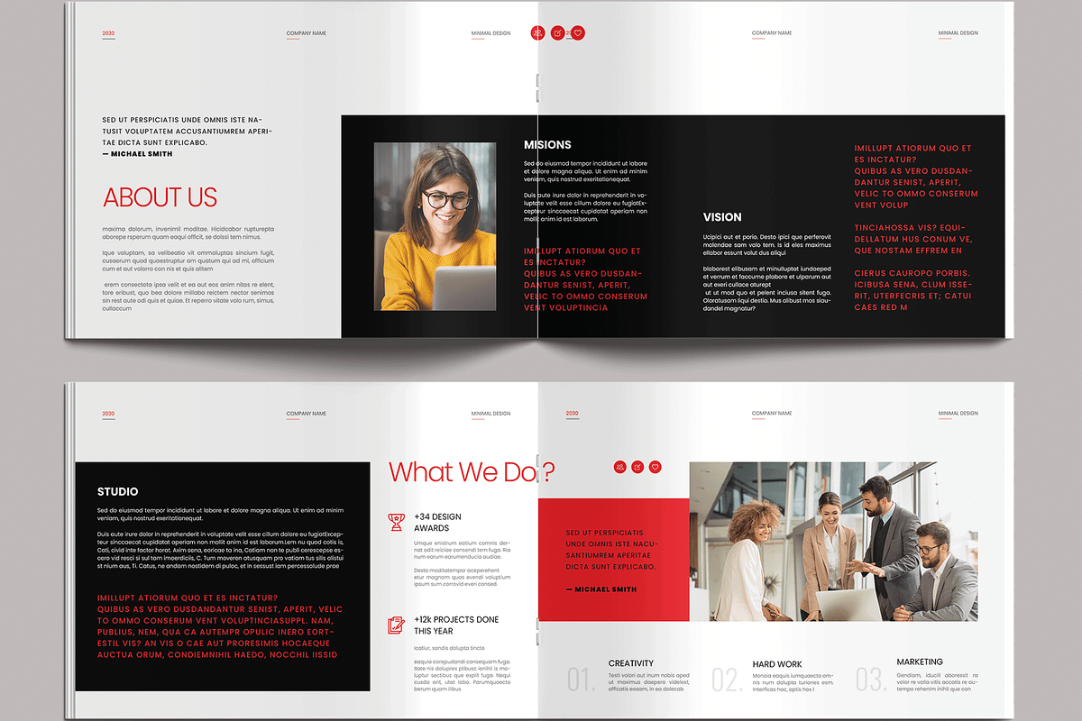 Modern Company Proposal Template, a Brochure Template by MightyDesign (Photo 3 of 8)